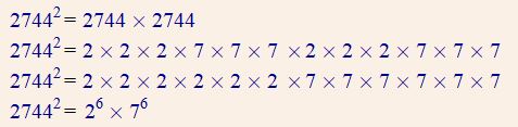 exercice de maths corrigé sur les nombres premiers et les puissances