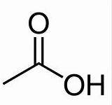 formule topologique de l’acide éthanoïque de formule brute C2H4O2 
