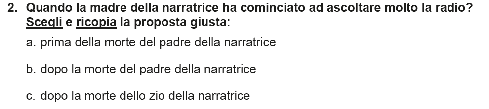 exemple de compréhension écrite pour le bac italien 2019