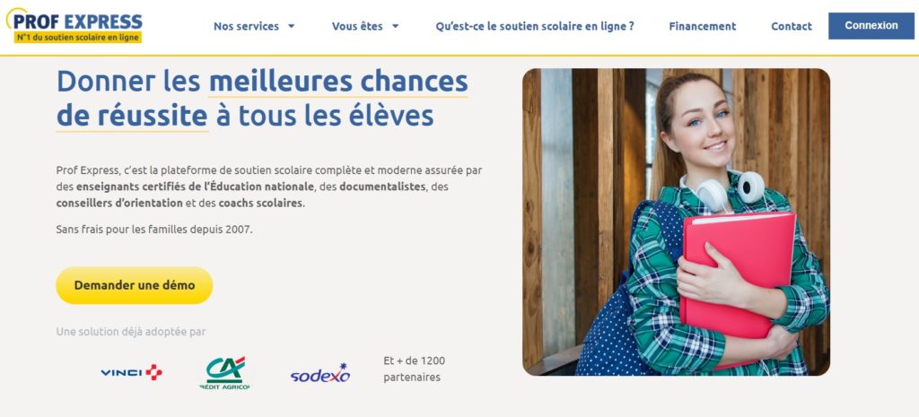 nouveau site Prof Express